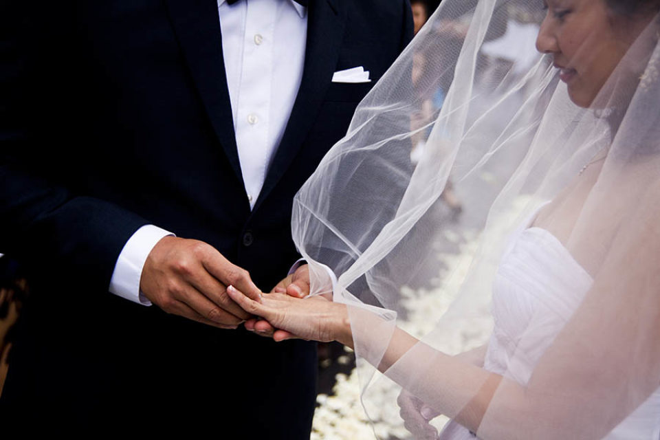 Exchanging wedding rings