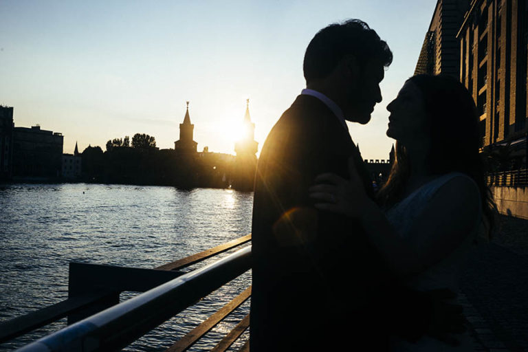married couple silhouette