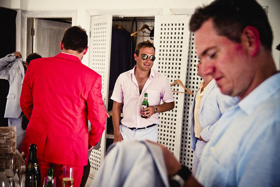 Best men getting ready