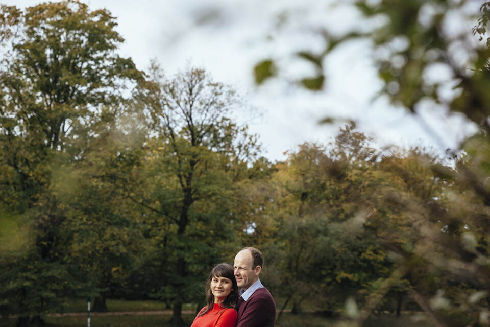 Charlottenburg park couple portrait