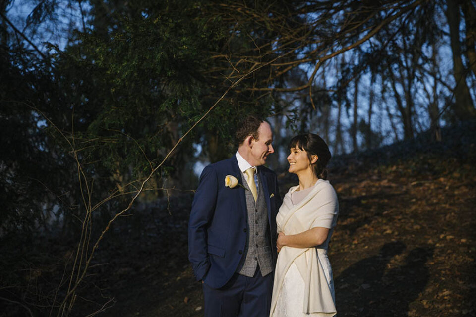 Couple portrait in Berlin woods